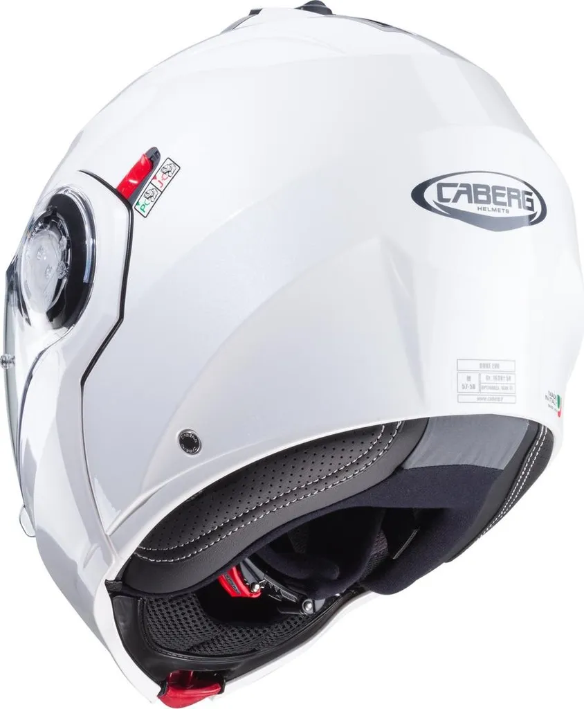 Casque Modulable Route Caberg Duke Evo Blanc Taille L Pliable Pratique - 2