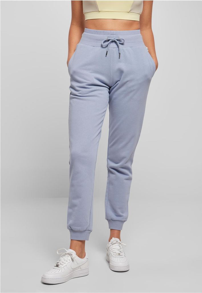 Urban Classics TB4086 | Ladies Organic High Waist Sweat Pants Jogginghose Damen - Farbe: violablue - Größe: 5XL
