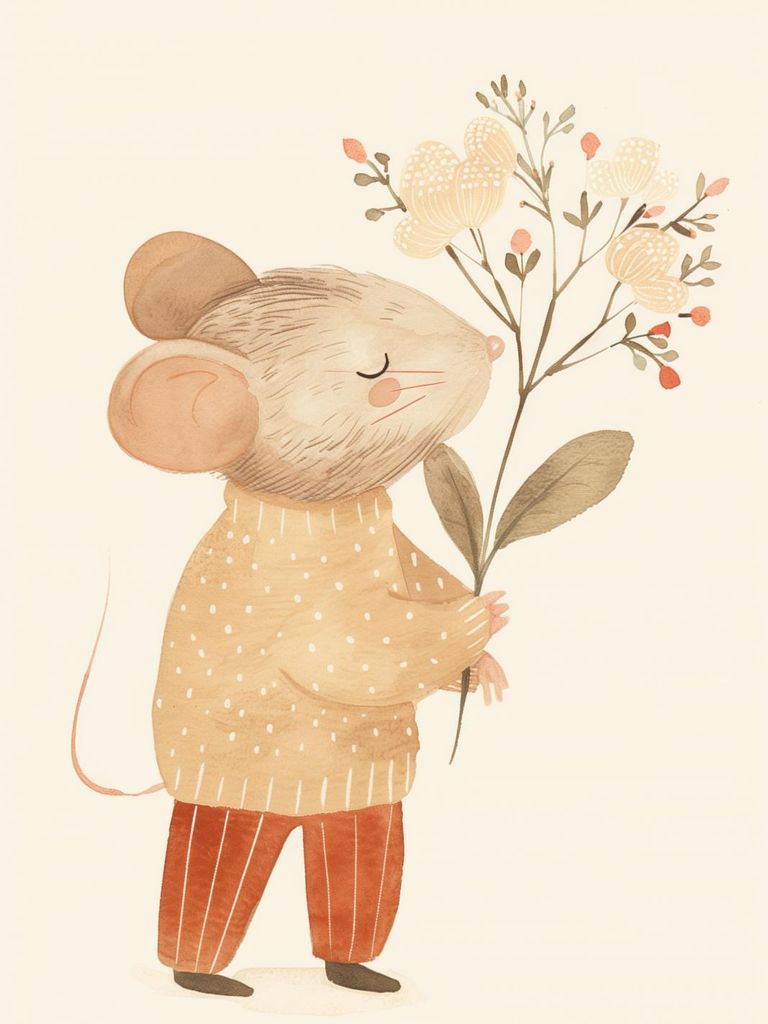 Poster 60x80cm Muster für Kinder, Mädchen und Jungen - Elegant