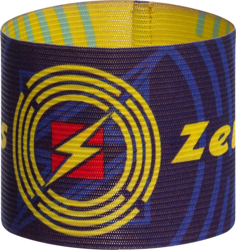 Einheitsgröße BLU GIALLO|Zeus wendbare Kapitänsbinde Navy Gelb