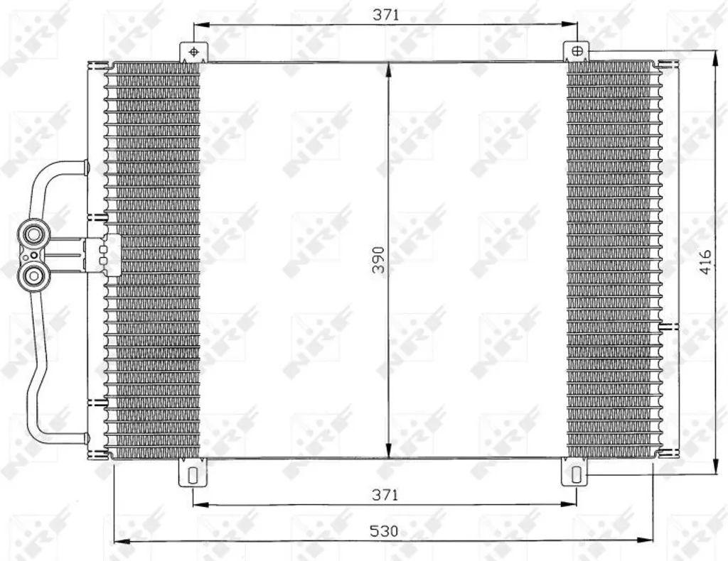 Condenseur de Climatisation OE 7700418301 en Aluminium pour Megane I