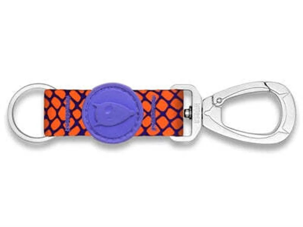 Porte-clefs en Cordon Recyclé Morso Lézard Urbain Rouge pour Homme et Femme