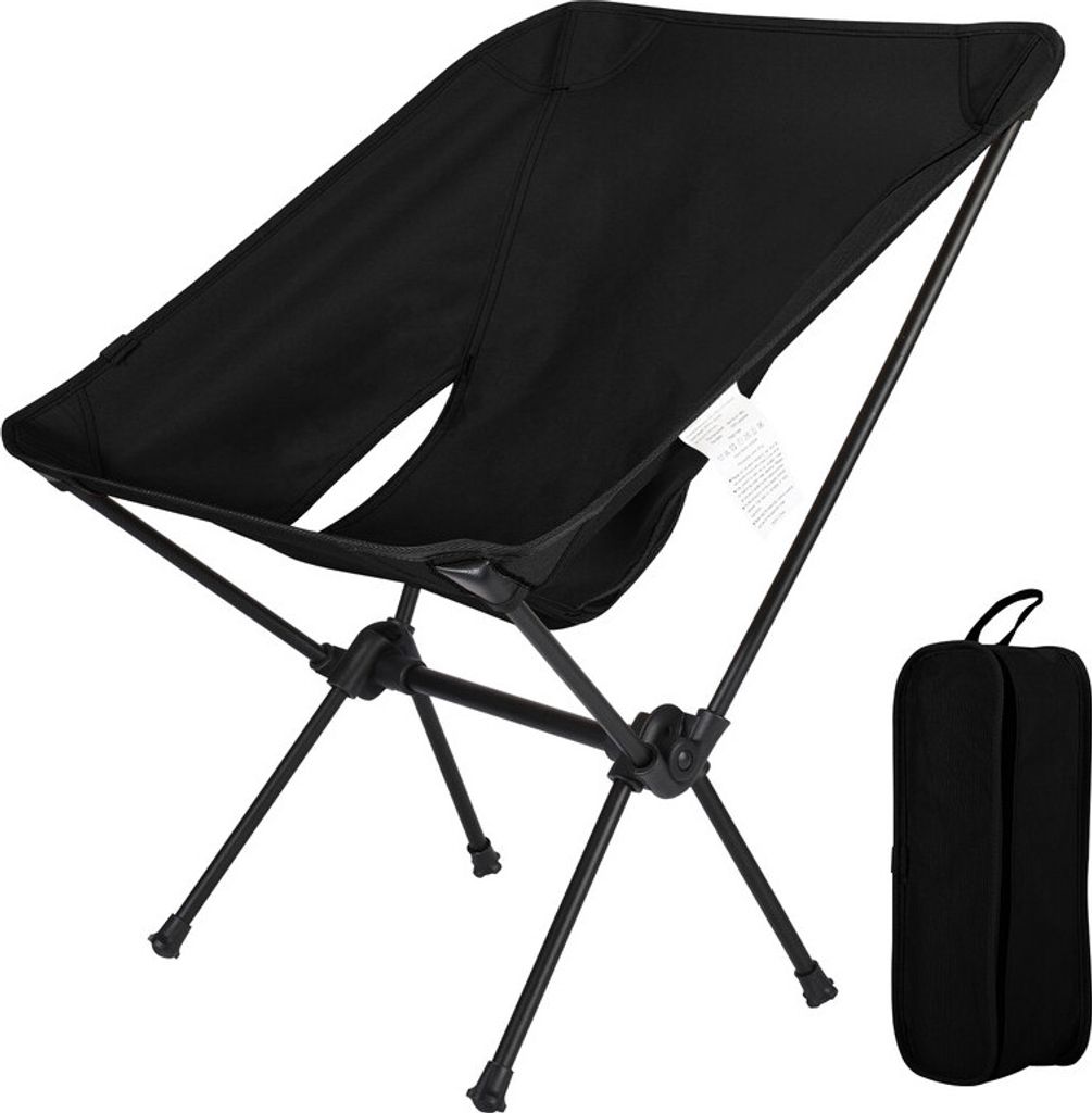 (Schwarz) Kinder-Klappstuhl für den Außenbereich, Campingstuhl zum Angeln im Freien, leichter Strandstuhl, 900D-Oxford-Stoff, verschleißfest, re...