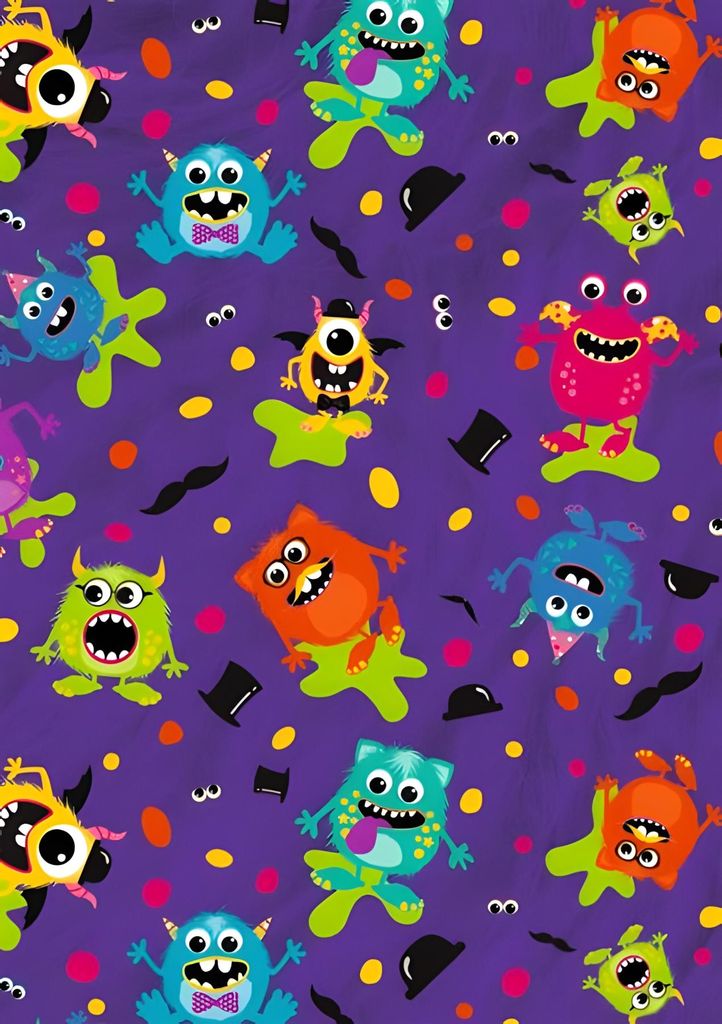 HEYDA 204879376 Transparentpapier Monster Rollen 50 x 70 cm