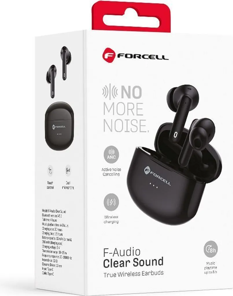 Casque Forcell F-Audio Clear Sound noir stéréo avec Bluetooth TWS pro - 23