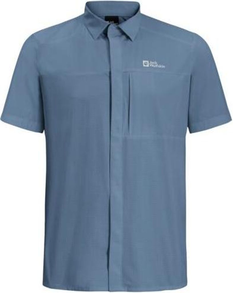 Jack Wolfskin Herren Vandra Short Sleeve Shirt Elemental Blue M