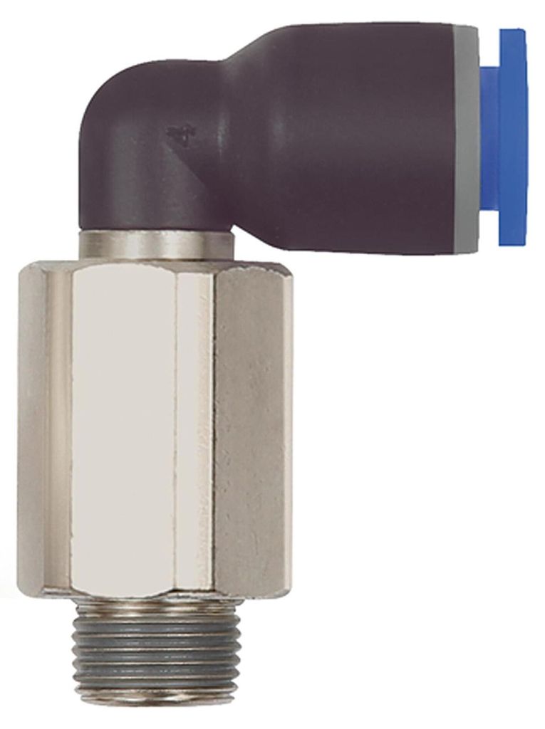 Riegler L-Steckverschraubung »Blaue Serie« lang, drehbar, R Produktbild 