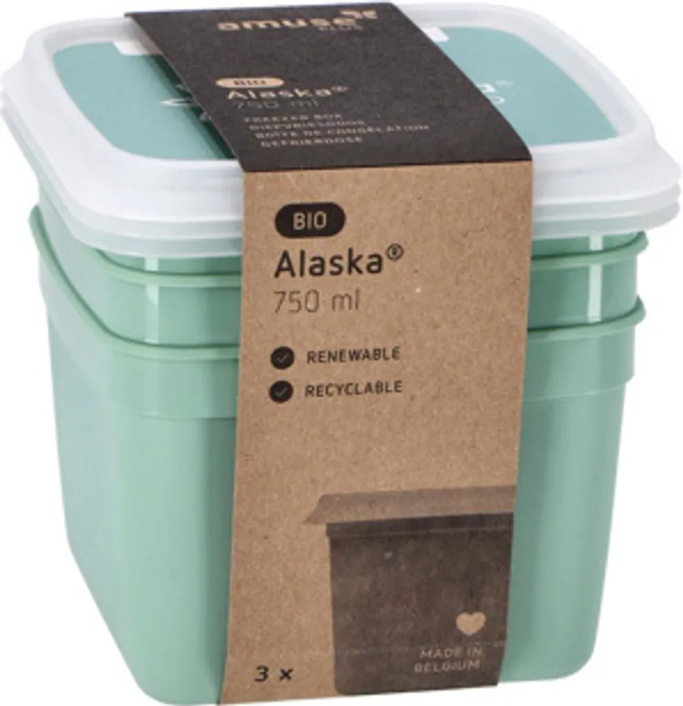 Alaska Scatole per Surgelati 0,75 l | Organizzazione Freezer 3 pz