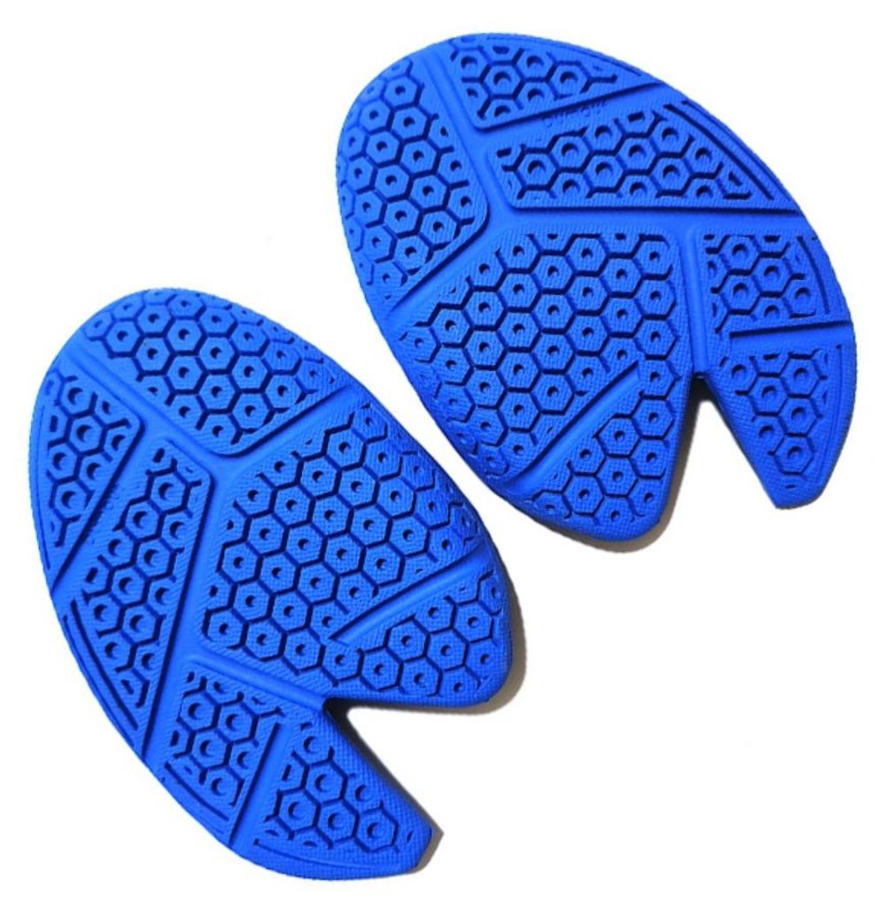INF Vorderfuß Anti-Rutsch Gummipads nicht klebend Gummi Größen 2 Stk Blau Medium