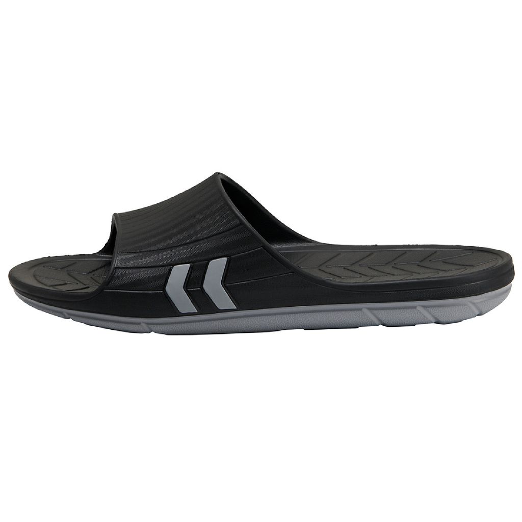 Hummel Nielsen Sandal Badeschuhe Slide schwarz/grau 206571-2001, Schuhgröße:39 EU