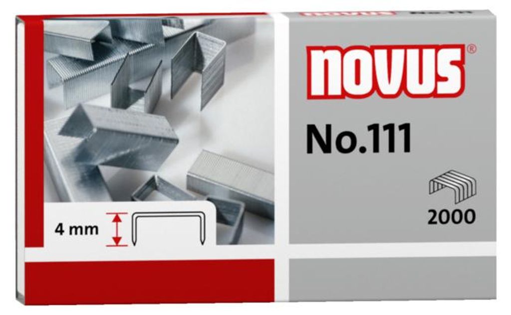 Novus® 042-0036 Heftklammern Nr. 111 Stahldraht verzinkt Imagen del producto 