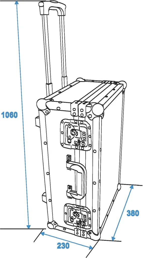 Malle de Transport avec Trolley Intégré - Valise Rigide Multi-Usage Pro - 2