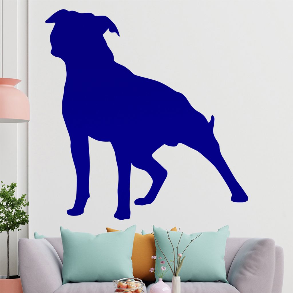 KIWISTAR Stafford Silhouette Wandtattoo in 6 Größen - Wandaufkleber Wall Sticker - Dekoration, Küche, Wohnzimmer, Schlafzimmer, Badezimmer