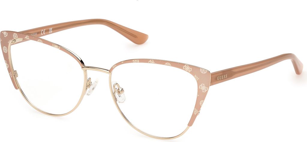 Guess GU50121 059 matte beige 53/16/145 Damen Brillen