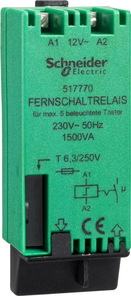 Relais de commande 12V AC 1500VA pour automatisme et éclairage 517770