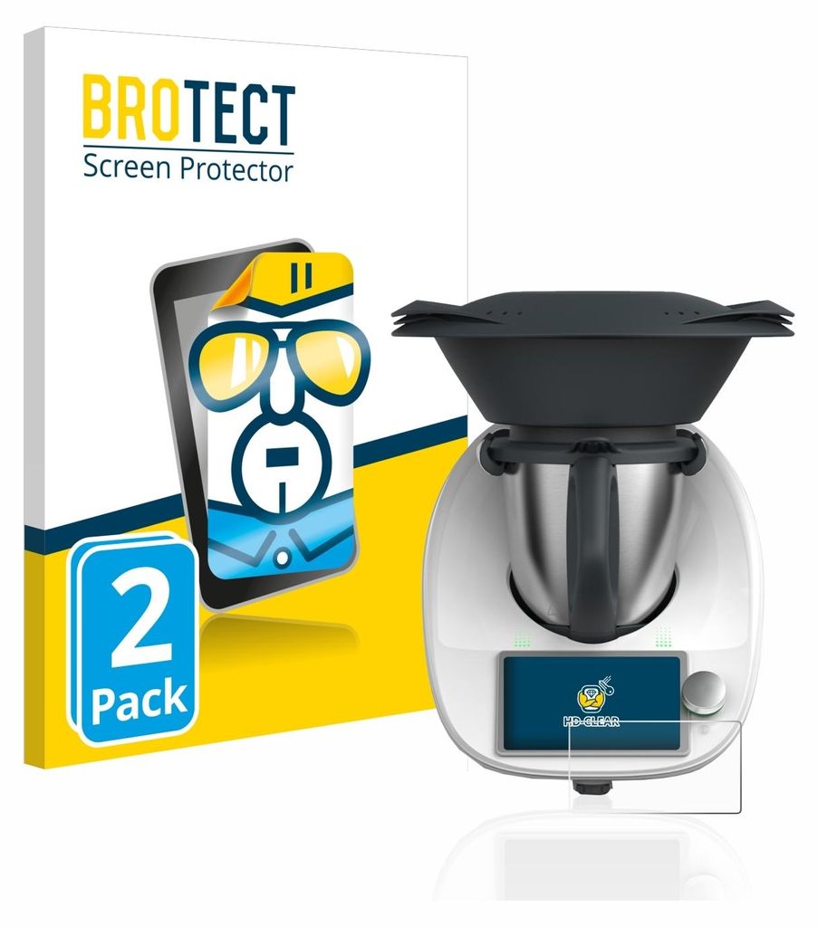 Product packaging and a kitchen appliance.
