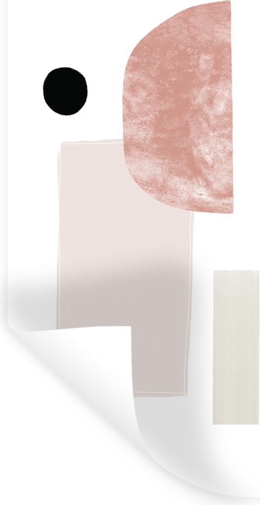 MuchoWow Wandtattoo Wandsticker Wandaufkleber Abstrakt - Pastell - Design 20x40 cm Selbstklebend und Repositionierbar - Selbstklebend - Fototapeten