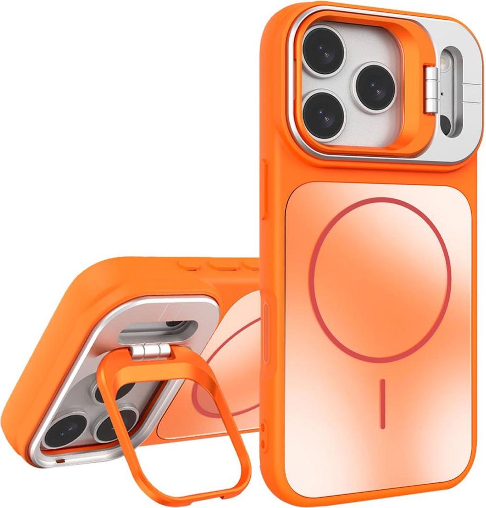 TPU Hülle für Apple iPhone 17 Pro Max AG Frosted MagSafe & Ringhalterung Orange