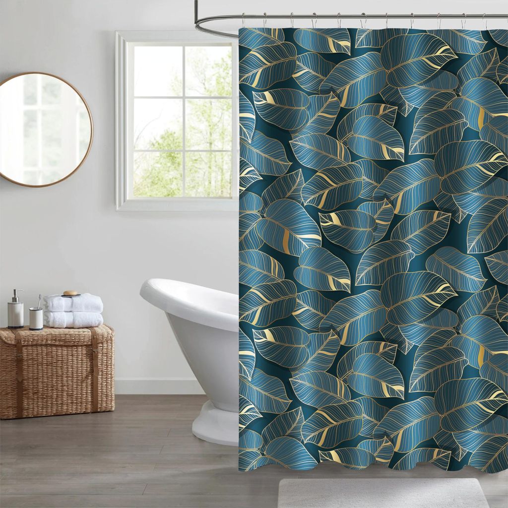 SANILO® Duschvorhang Monstera 180 x 200 cm Produktbild 