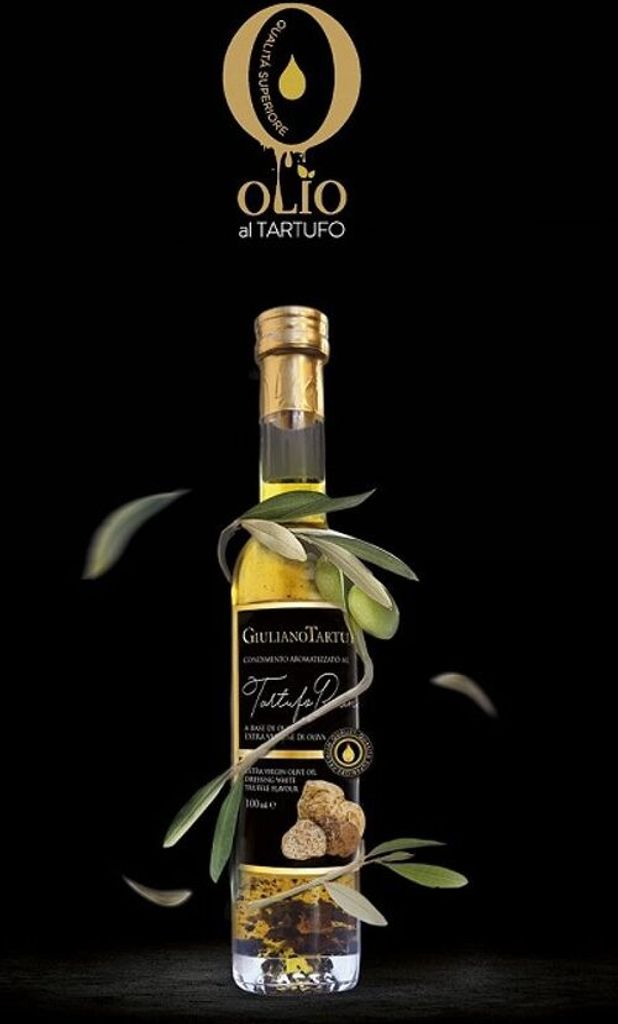 Natives Olivenöl Extra aromatisiert mit weissem Trüffel mit extra Trüffel, 100 ml