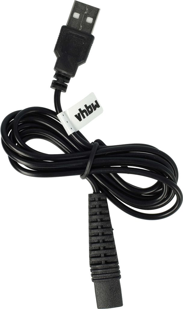 vhbw Ladekabel kompatibel mit Braun Series 1 FreeControl 1775, 1715, 190, 180, 170, 190s, 170s-1 Rasierer - Netzkabel, 120 cm