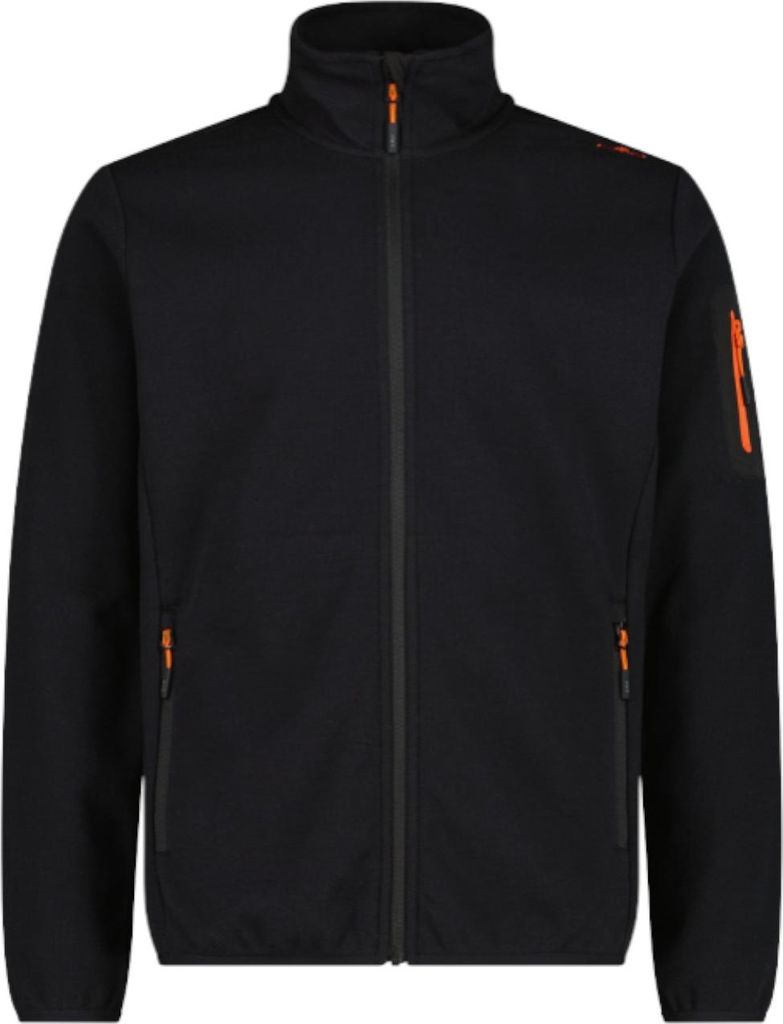 CMP Herren Outdoor Knit-Tech Fleece Jacke schwarz 54