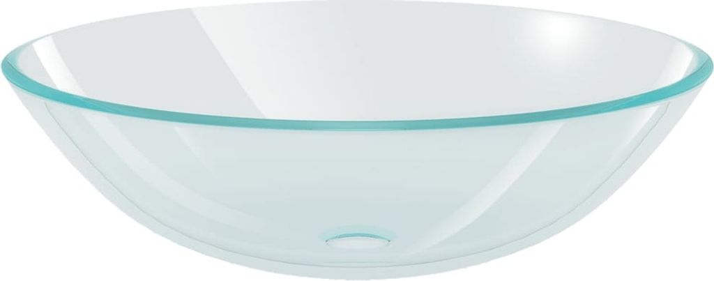 vidaXL Umývadlo z tvrdeného skla 42 cm transparentné Obrázok produktu 