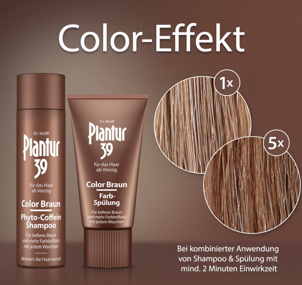 Plantur 39 Color Braun Phyto-Coffein-Shampoo 250 ml Zdjęcie produktu 7