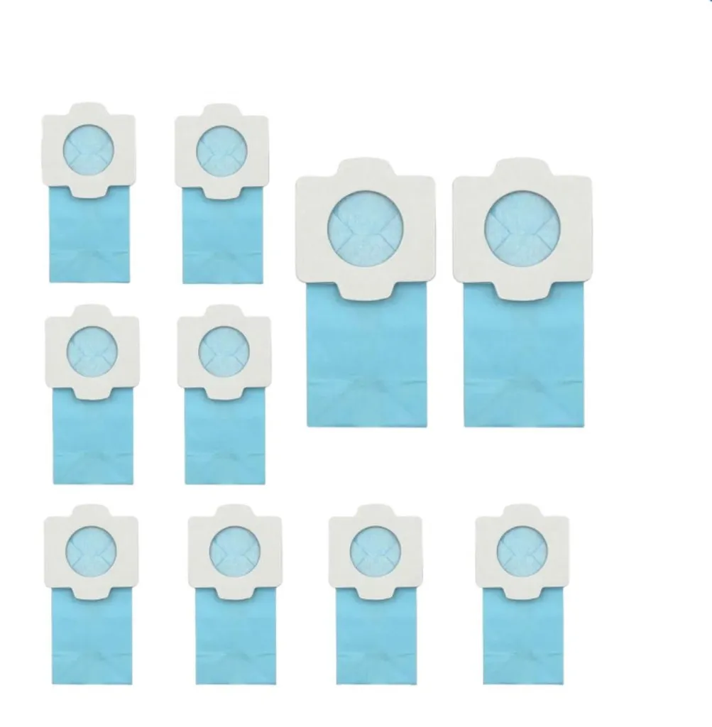 Lot de 10 Sacs pour Aspirateur Makita CL104 CL107 CL108 Petit Format