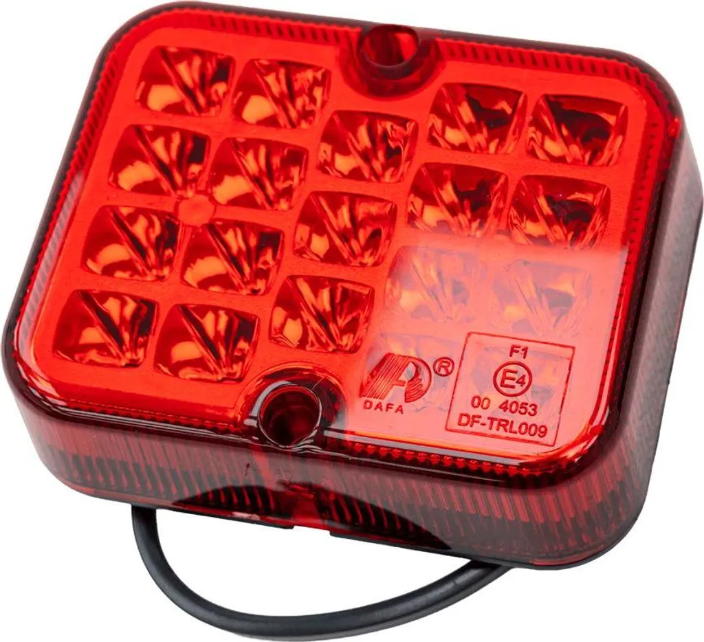 Feu de brouillard arrière à LED rouge 12V de forme carrée pour camions - 3