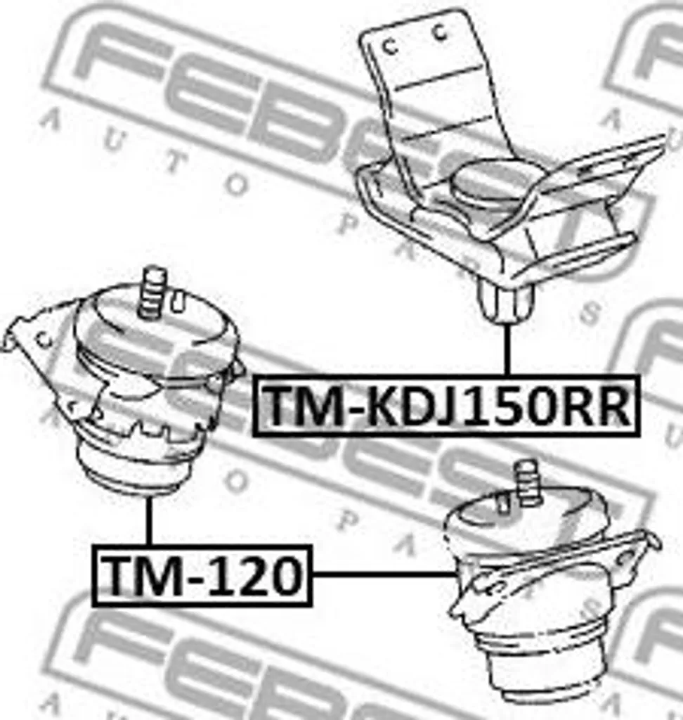 Roulement de Support Moteur pour Land Cruiser - Pièce OE 1237130070