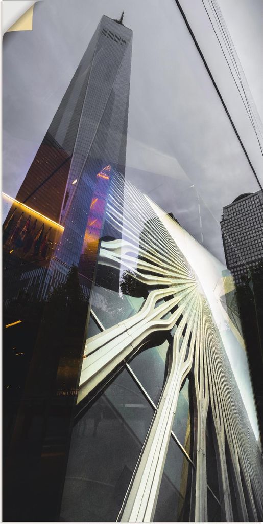 ARTland Wandbild, selbstklebend One World Trade Center Größe: 20x40 cm