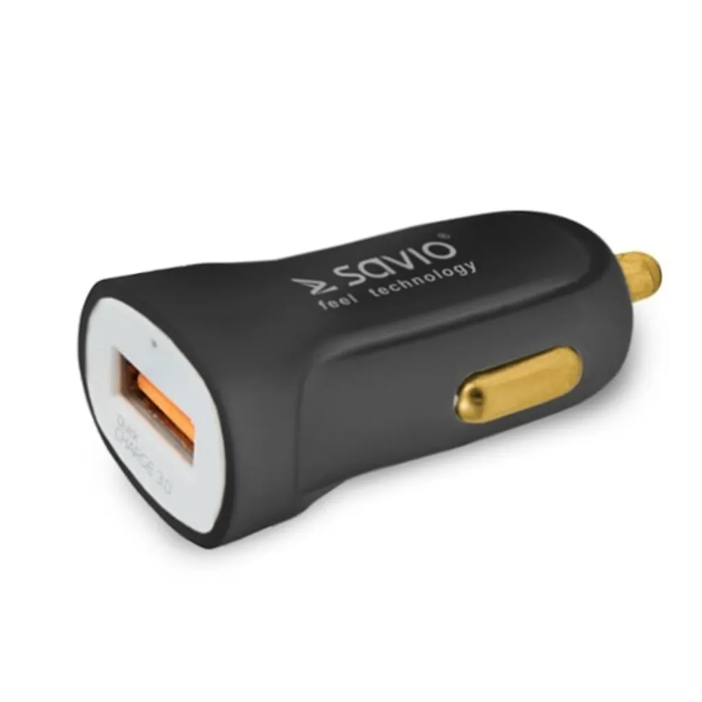 Savio SA-05/B Caricatore Auto Universale 3.0A USB - Ricarica Veloce