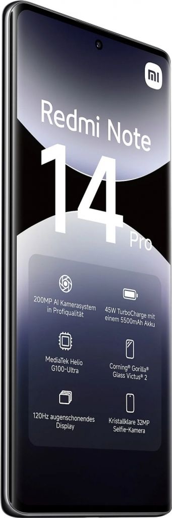 Xiaomi Redmi Note 14 Pro 8/256GB Midnight Black (60482) Produktbild 3
