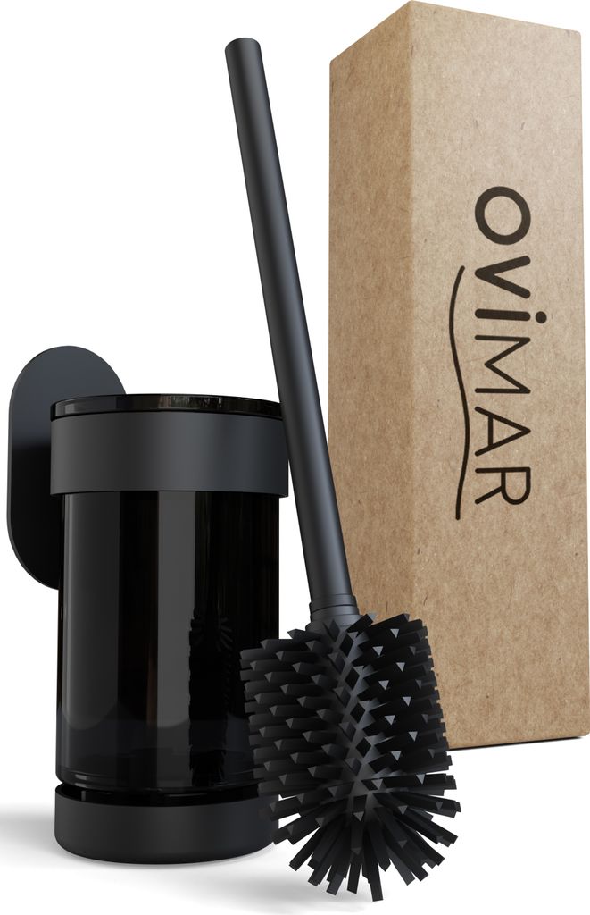 ovimar Toilettenbürste Finnkona | schwarz | Wandhalterung Produktbild 