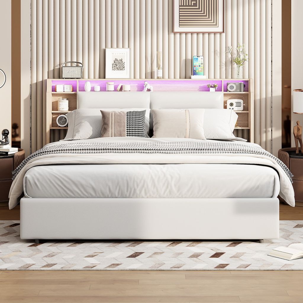 Letto imbottito ProximaX 140x200cm con rete a doghe, letto Immagine del prodotto 