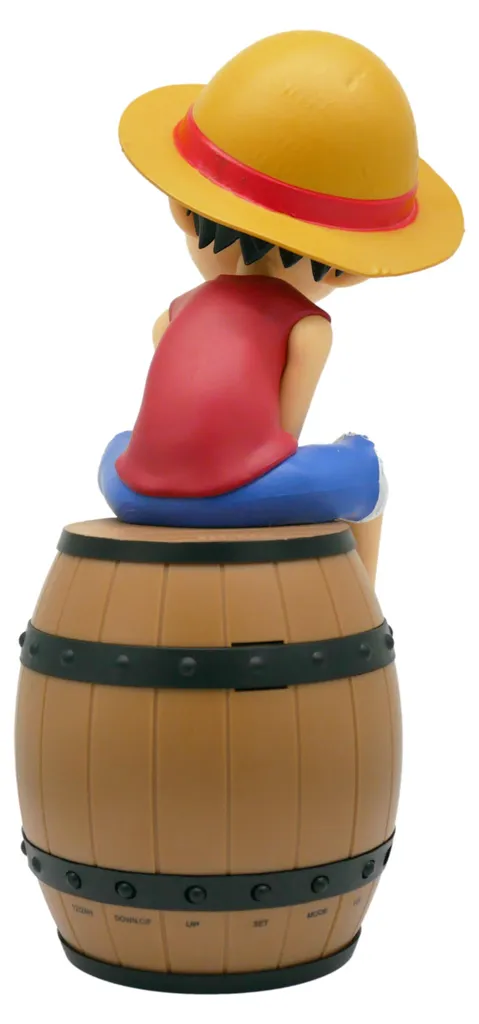 Réveil lumineux One Piece Luffy sur tonneau LED 11 pouces