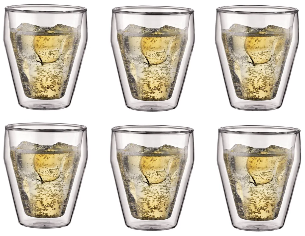 Bicchieri Termici Bodum Titlis 250ml Set 6 pz - Vetro Professionale