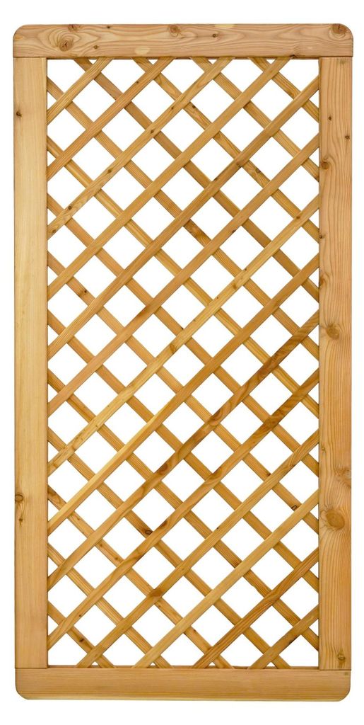 Ligna Gard Rankgitter Valencia 90x180 cm Holzzaun Lärche stabiler Rahmen 44x88 mm sehr stabil