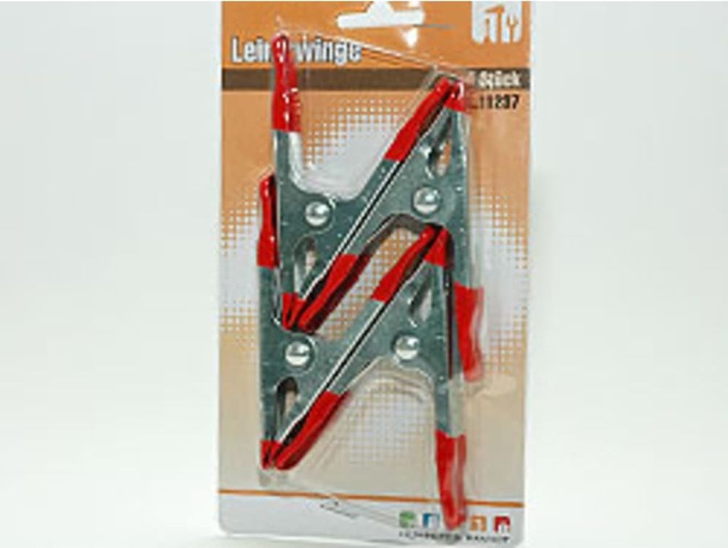 Robuste Leimzwingen 4er Set – 100 mm Spannweite für präzises Fixieren Schwarz