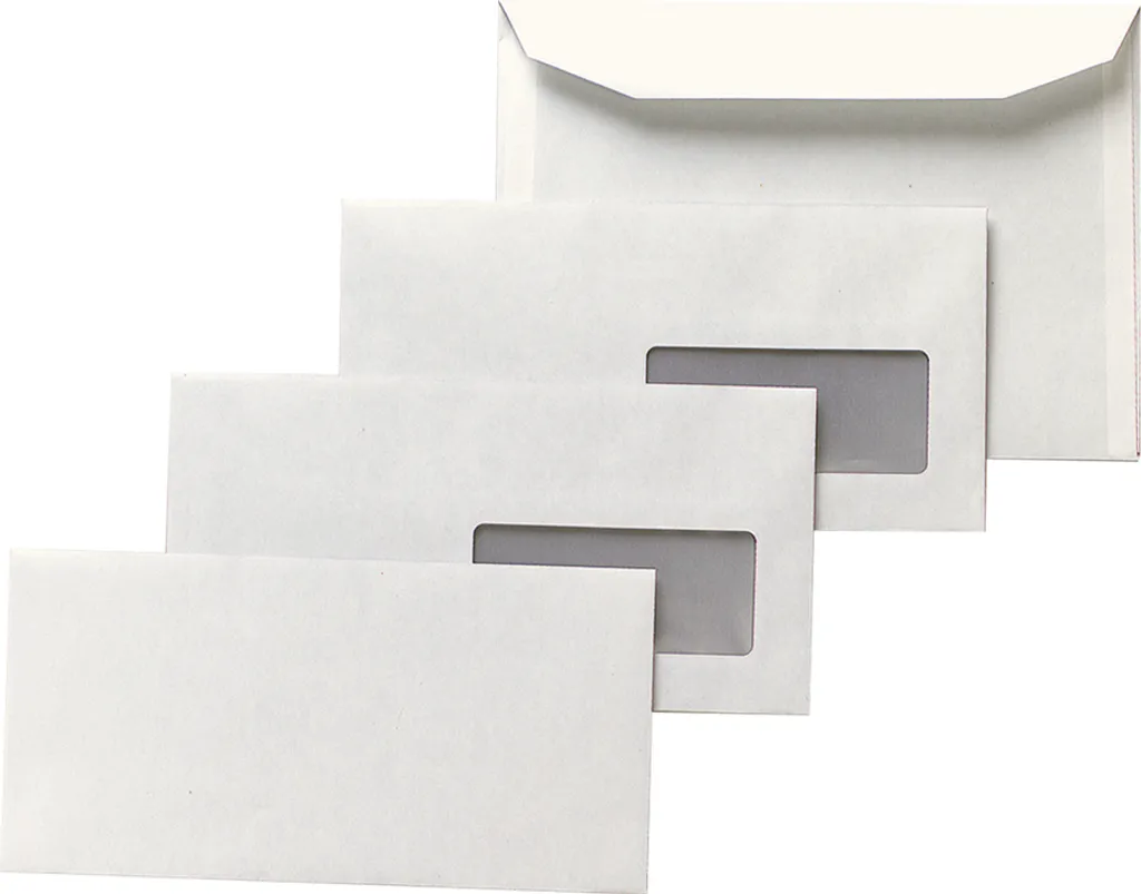 Enveloppes Anti-Regard C6/C5 114x229 mm avec Fenêtre : Envois Sécurisés