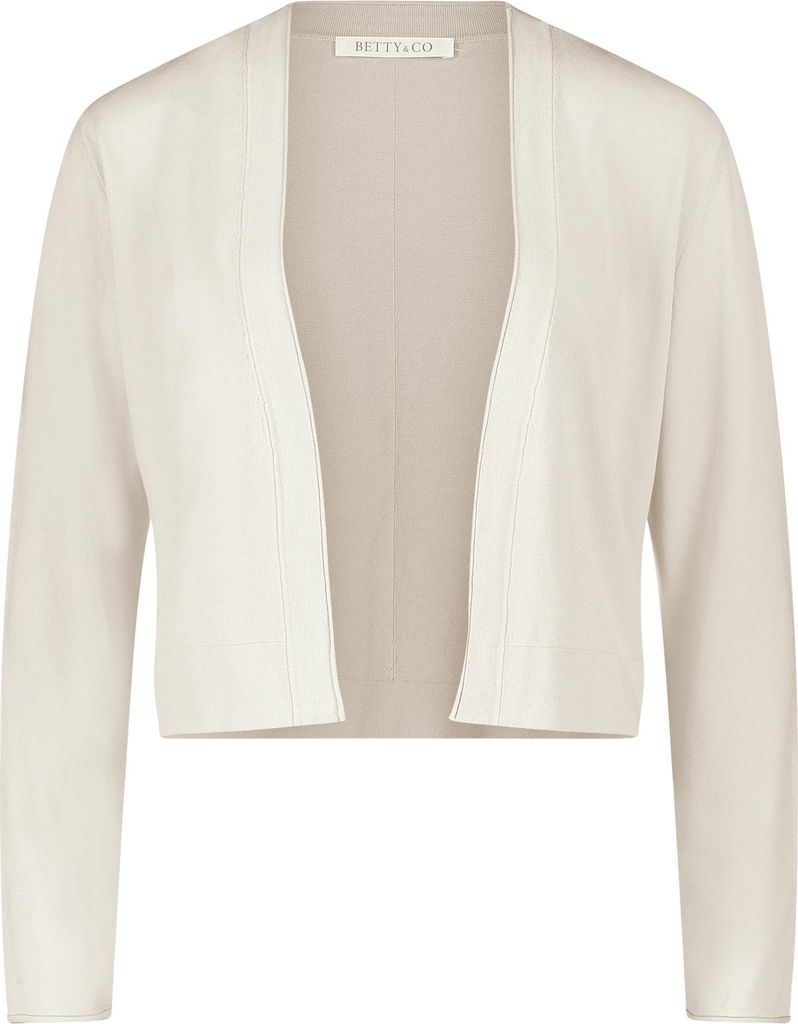 Cardigan mit V-Ausschnitt, Langarm, figurumspielend, Uni, 50 cm Gesamtlänge