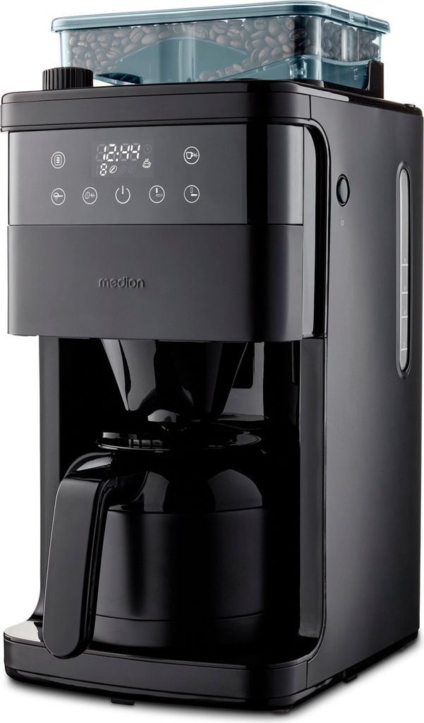 MEDION Kaffeemaschine mit Mahlwerk und Thermoskanne (1 Produktbild 