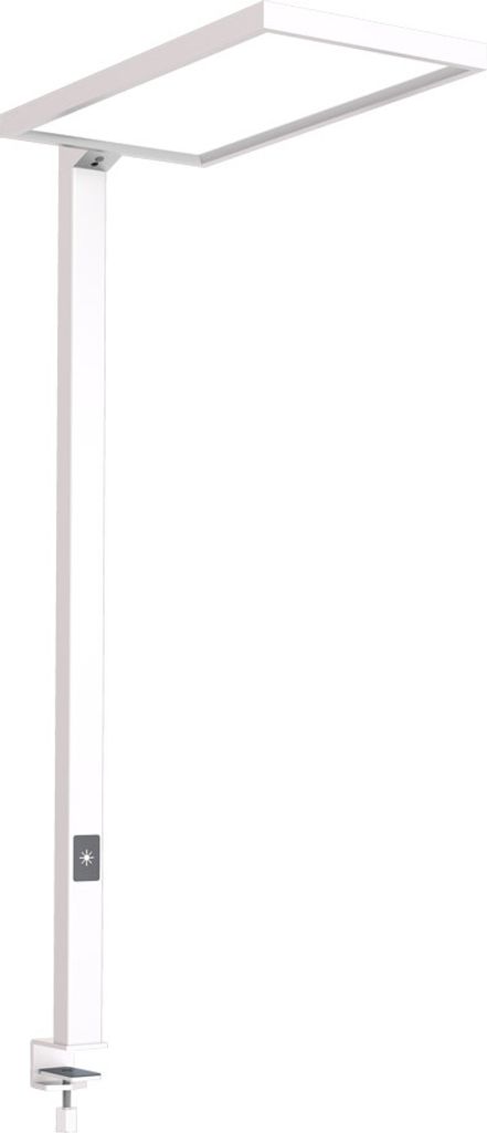 LED Tischleuchte Anbauleuchte Luka Weiß Up & Down 2 x 40W 8400lm Neutralweiß 4000K UGR<18 dimmbar + Bewegungssensor