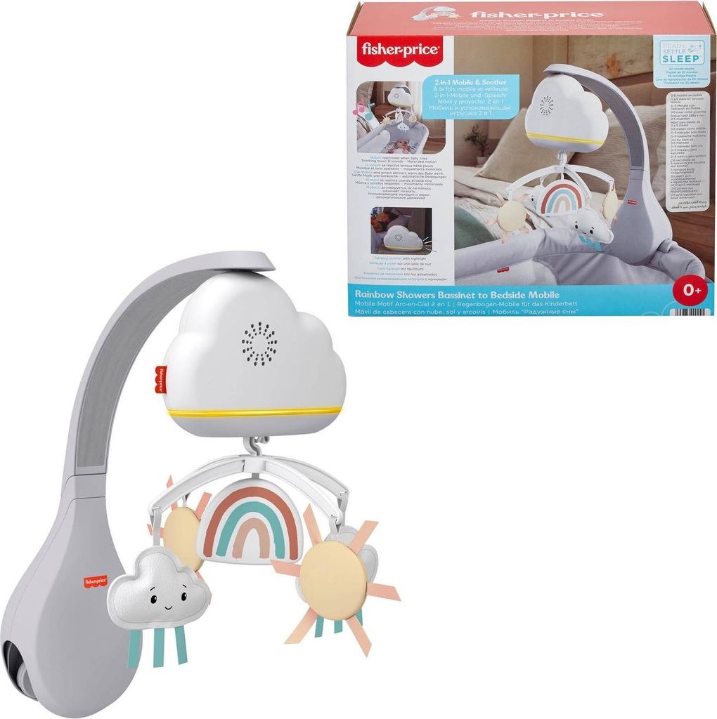 Fisher-Price HBP40 - Babybett Regenbogen-Mobile, Produktbild 