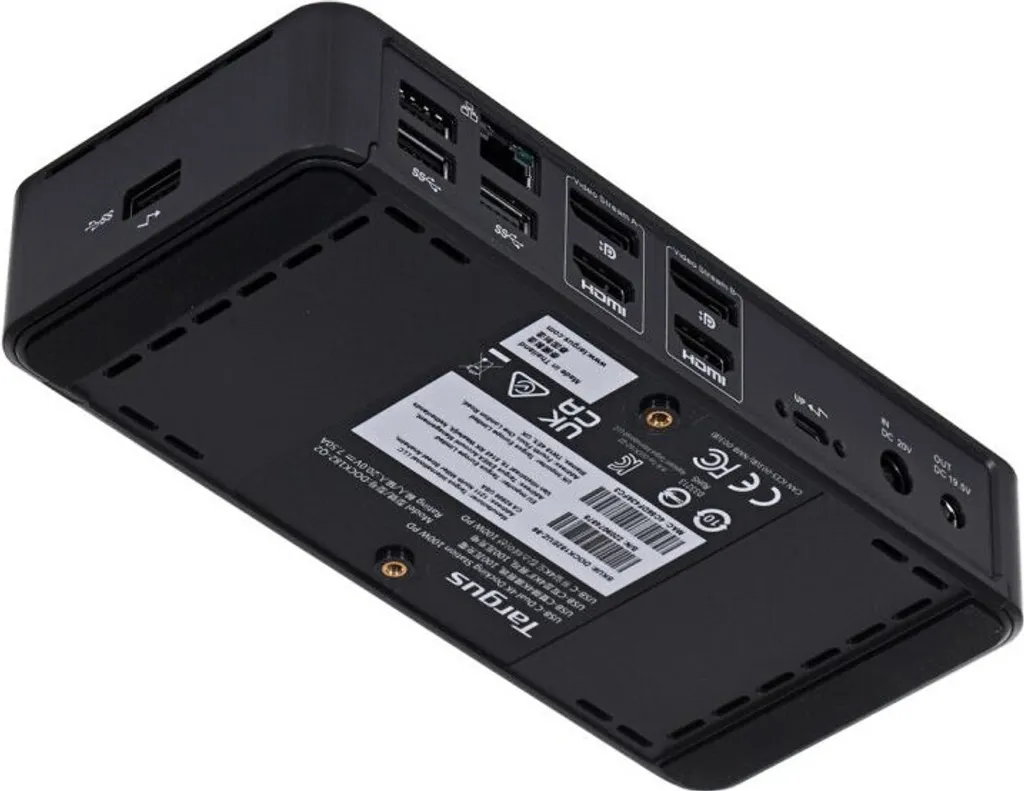 Station USB-C Targus : Solution Double Écran HDMI et DP pour Laptop