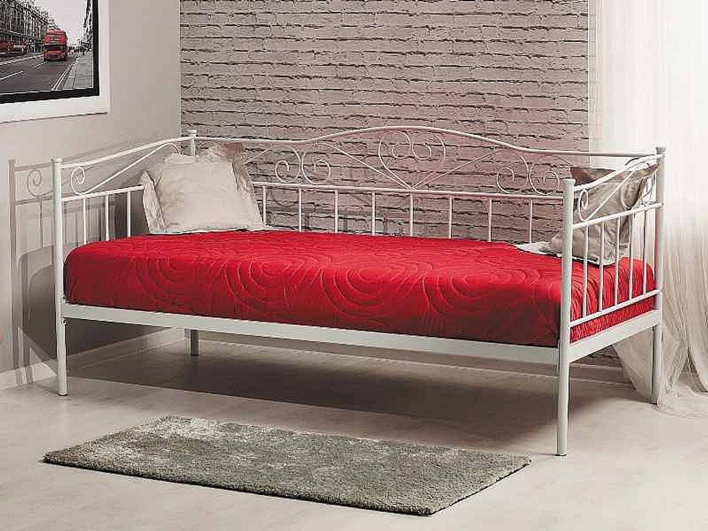 Lit simple MARGOT - 90x200, blanc Image du produit 