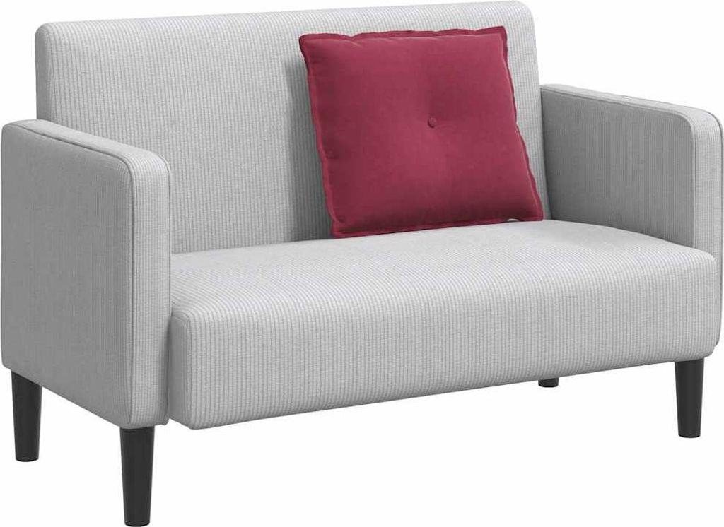 (Robust Möbel) Rückenkissen Weinrot 60 x 50cm Cordstoff - Dekokissen CL821187 - Dekokissen