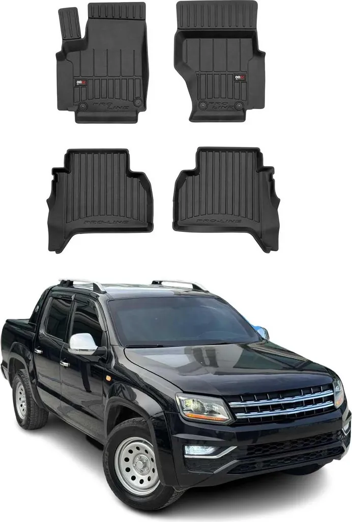 Tappetini Premium TPE Nero per VW Amarok 2011-2021 - Set 4 pz su Misura