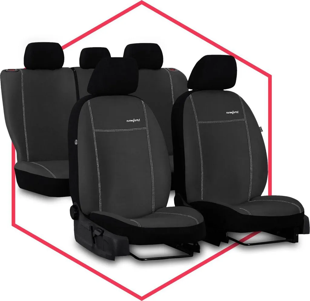 Set Coprisedili Universali Grigio per Mitsubishi L-200 | Alta Resistenza - 12